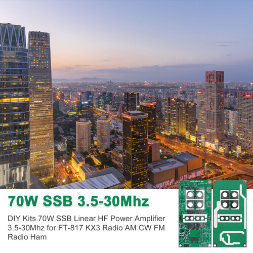 High Efficiency 70W SSB Linear HF Amplifier Kit 3.5-30MHz for Radio Ham