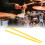 2PCS Nylon Drum Sticks Yellow Portable Exercise 14