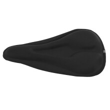 Cuscino per bicicletta facile da installare, con sistema di circolazione dell'aria, morbido, nero, antiscivolo, design ergonomico concavo per