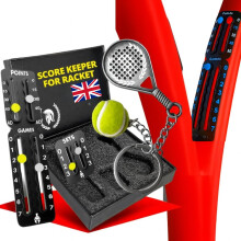 GLADIATOR PADEL Tennis and Padel Score Keeper for Rackets Ultra-Light 3M Adhesive Tennis Racket Score Tracker and Set Scorer Must Have Tennis Accesso