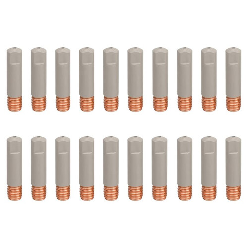 MIG Welding Gun Tips 20-Pack, .035" Ø0.9mm Non-Stick Coated Tips for Enhanced Performance