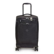 Kipling NEW YOURI SPIN S Small cabin size spinner, Carry On, Black Noir (Black)