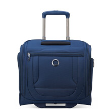 DELSEY PARIS Helium DLX Softside Luggage Under-Seater with 2 Wheels, Navy Blue, Carry on 16 Inch, Helium DLX Softside Luggage Under-Seater with 2