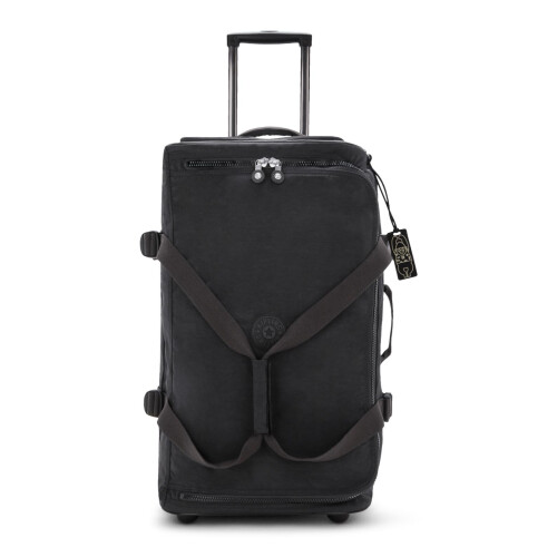 Kipling TEAGAN M Medium wheeled duffle, Upright, Black Noir (Black)