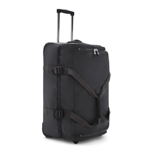 Kipling TEAGAN M Medium wheeled duffle, Upright, Black Noir (Black) 1