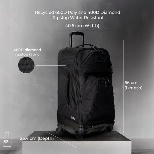 OGIO Renegade 26" Spinner Suitcase Black 1