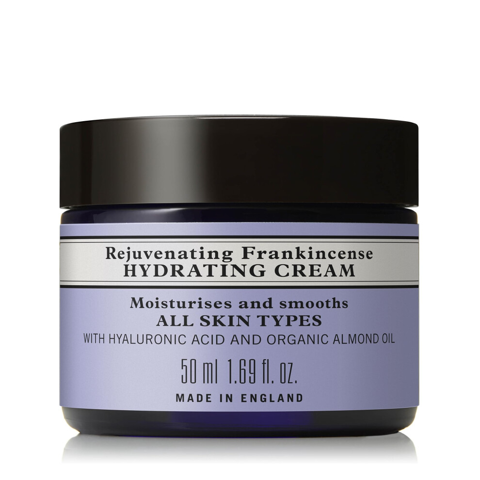 Neal's Yard Remedies Rejuvenating Frankincense Hydrating Moisturising & Soothing Face With Essential Oils, Cruelty-Free, 50G Cream
