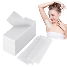 400 Pcs Non-Woven Wax Strips Paper, Waxing Strips for Bikini, Eyebrow Hair, Underarms and Face Hair Small Area Removal, White, 3.8x10cm Paper Wax
