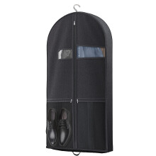 43" Travel Garment Bag with Accessories Zipper Pocket, Heavy Duty Foldable Suit Bag, Dust-Proof Clothes Covers for Suits, Tuxedos, Dresses, Coats,