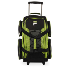Fila Unisex-Adult 22" Lightweight Rolling Duffel Bag, Neon Lime, One Size