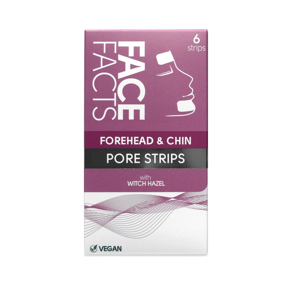 Pretty Face Facts Witch Hazel Forehead & Chin Pore Strips