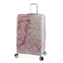 Bebe Women's Luggage Alana 21" Hardside Carry-On, Pink Marble, Carry-ON 21", Luggage Alana 21" Hardside Carry-on