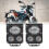60W LED Motorcycle Fog Light 6000LM 4 Modes, Adjustable Mount 1