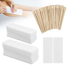 400 Pieces Waxing Strips for Hair Removal, Non Woven Face Wax Paper for Women Facial Body Arms Legs Hair Cleaning and Remover (3.8?10cm, 1.6 x 3.9