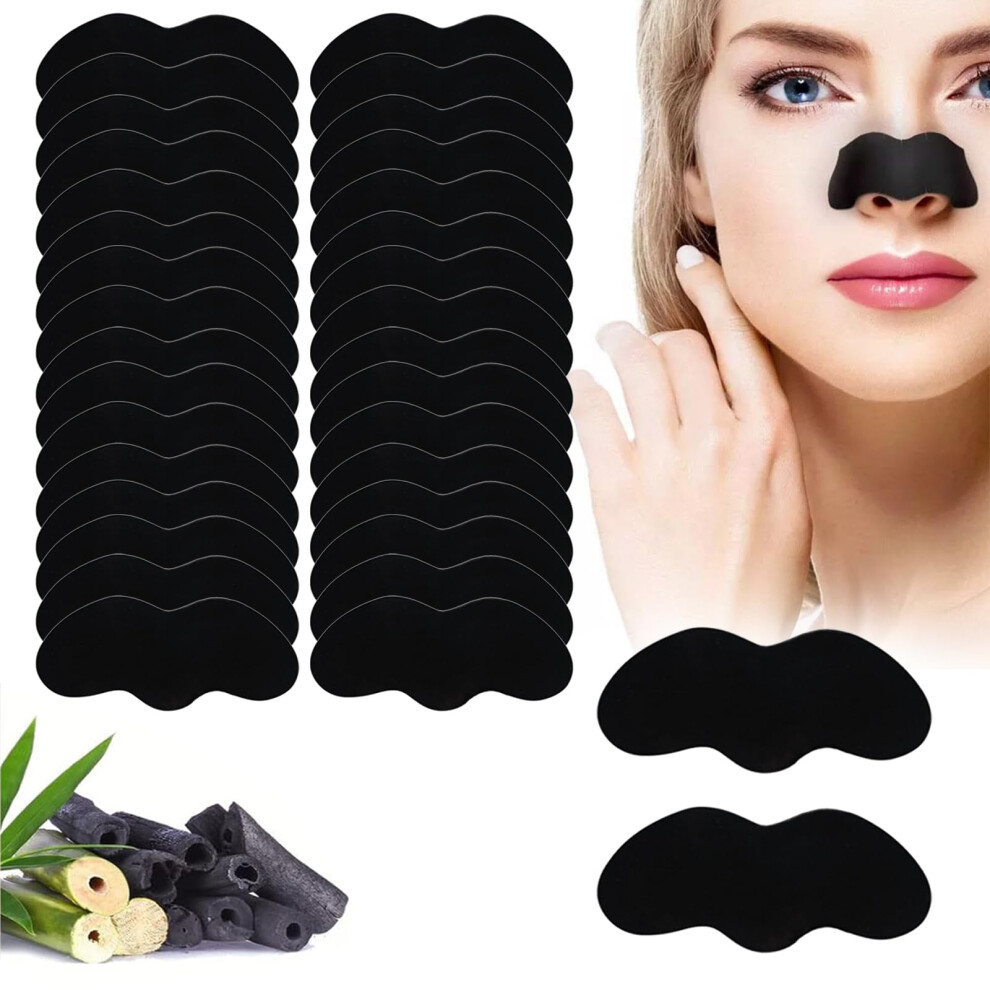 Tnsoyca 60 Pcs Nose Strips,Pore Strips For Blackheads,Deep Cleansing,Nose Blackhead Remover Strip For Draws Out Dirt & Excess Oil, Helps Remove Impurities,
