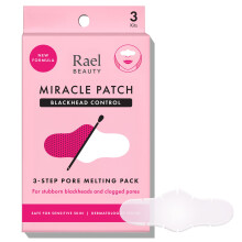 Rael Miracle Patch Pore Melting Pack - Blackhead Remover with Witch Hazel & Salicylic Acid, Nose Strips, 3 Step Kit w/Extractor Tool, Dermatologist