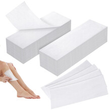 100 Pack Non-Woven Wax Strips, Face Wax Strips, Waxing Strip Paper for Any Type of Depilation on Leg, Chest, Back, Intimate Area and Face