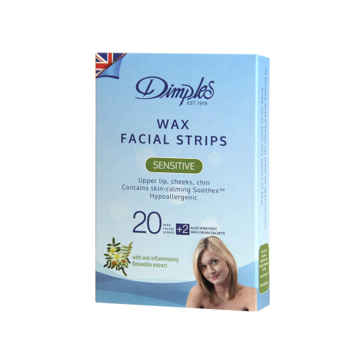 Dimples Wax Facial Strips, Pack of 20