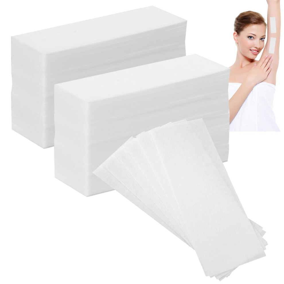 Vestoryyer 400 Pcs Non-Woven Wax Strips For Arms,Facial Wax Strips For Women,Strips Non-Woven Epilating Bikini Wax Papers For Arms, Eyebrow Hair, Underarms &