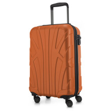 Suitline - Hand Luggage, Carry on Cabin Trolley, Hardshell Suitcase, 100% ABS, 55 cm, 34 liters, Orange