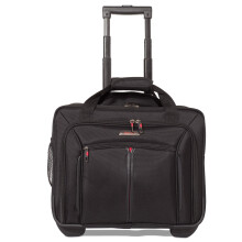 Aerolite Premium Padded Business Laptop Roller Case with 2 Wheels Approved for Ryanair Priority Boarding, Easyjet Plus, BA and More Airlines. Fits up