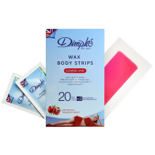 Dimples Wax Body Strips For Coarse Hair - Pack of 20