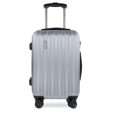 bugatti Suitcase Lima Carry On 55 cm 40 Liters 4 Wheels with TSA Combination Lock - Silver
