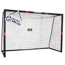 HUDORA Soccer Goal Pro Tect - Large soccer goal for kids and adults - Foam-covered football goal with net - Premium Outdoor Goal Wall with Impact