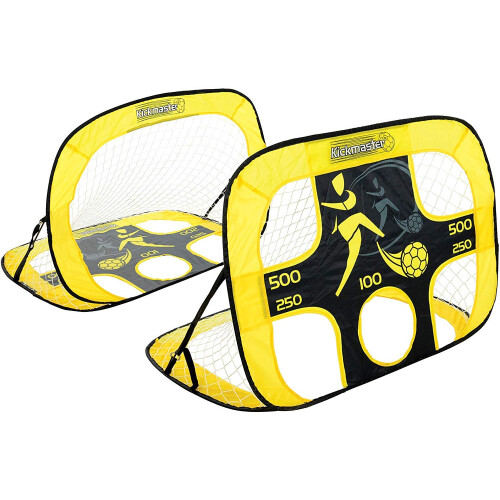 Kickmaster Kickmaster Quick Up Goal And Target Shot - Yellow/Black