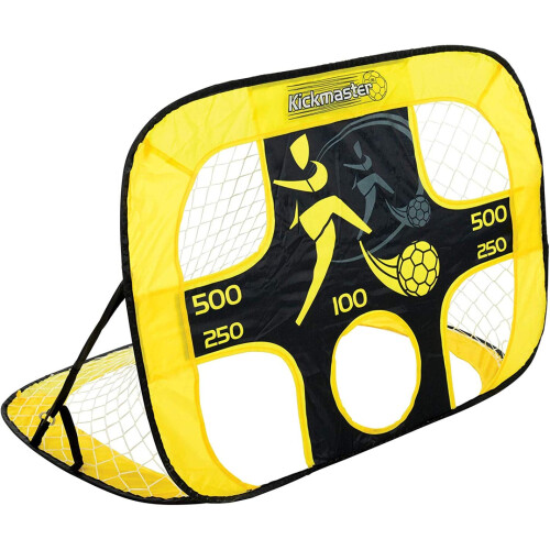 Kickmaster Kickmaster Quick Up Goal And Target Shot - Yellow/Black 2