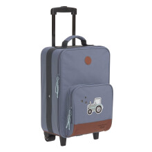L?SSIG Adventure Children trolley travel case with packing straps and wheels from 3 years, 46 cm, 18 L, Tractor blue