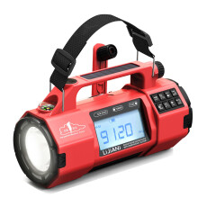 NOAA Emergency Weather Radio with Solar Hand Crank, AM FM SW, 5000mAh Power Bank and SOS Alarm