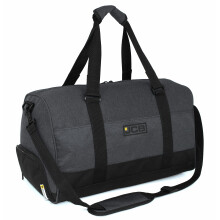 JCB - Men's Large Holdall Bag, 35L - Polyester Twill, Large Bag - Includes Internal Shoe Compartment, 6 External Pockets - Travel Essentials - Strong