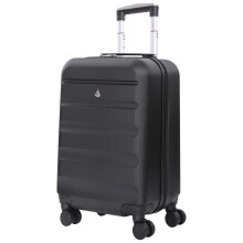 Aerolite 55 x 35 x 25 cm Hard Hand Luggage Suitcase with 4 Wheels, Maximum Size for ITA Airways Alitalia Air Europa Air France KLM and Transavia,