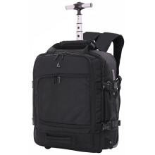 Aerolite Premium 45x36x20cm Easyjet Maximum Size Trolley Backpack Bag with 2 Wheels Travel Carry On Flight Rucksack Cabin Luggage Suitcase Bag