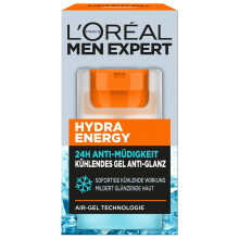 L'Or?al Men Expert Cooling Anti-Shine Face Care for Men, Mattifying and Refreshing Gel, 24H Anti-Fatigue, Face Cream for Men with Sea Spring Water,