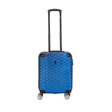 Eagle Hexagon ABS Hard Shell Spinner Suitcase - Lightweight, Robust, with 4 Wheels - Blue | Easy Luggage (Cabin)