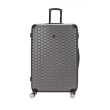 Eagle Hexagon ABS Hard Shell Spinner Suitcase - Lightweight, Robust, with 4 Wheels - Grey | Easy Luggage (Extra Extra Large)