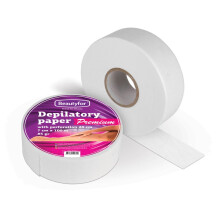 Beautyfor Premium Perforated Waxing Paper Strips Roll ? 100m Length, 500 Pre-Cut Strips for Hair Removal for Salon or Home Use