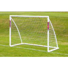 SAMBA garden football goal (choose your size), UK made, premium uPVC locking frame, all weather, extra thick net - 8ft x 6ft