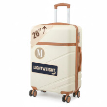 London Fog Lightweight 26" Medium Suitcase - ABS Hard Shell, Luggage with 8 Spinner 360 Degree Wheels | Fully Lined Interior, TSA Lock, and Telescopic