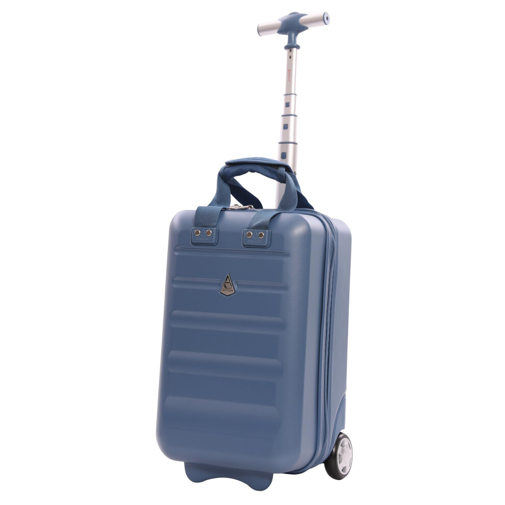 Aerolite 40X20x25cm Ryanair Under Seat Lightweight Hard Shell Carry On Hand Cabin Luggage Travel Suitcase Cabin Bags Underseat With 2 Wheels And Tsa
