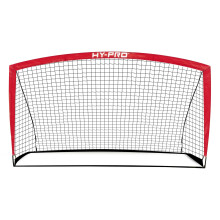 Hy-Pro 9ft x 5ft Flexi Football Goal, Portable Football Goal with Carry Bag for Indoor Outdoor Kids Adults