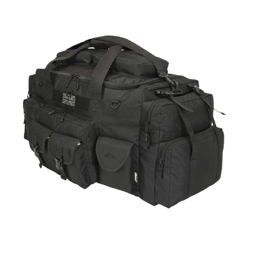 *New*Kombat UK Saxon 125 Litre Holdall Black Police Military Special Forces Security Travel