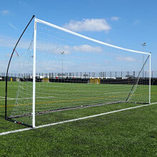 QUICKPLAY Kickster Elite Football Goal 18.5x6.5' ? Ultra Portable Indoor & Outdoor Football Goals with Weighted Base [Single Goal]