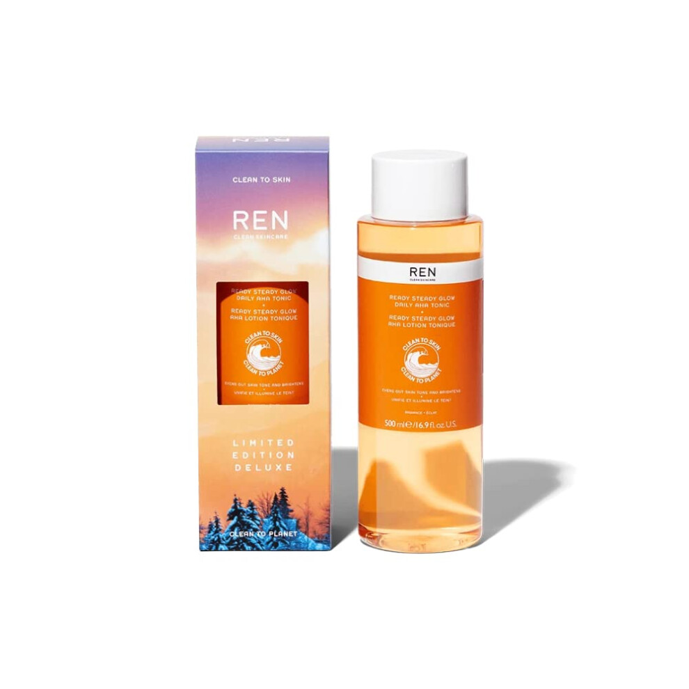 Ren Clean Skincare Deluxe Ready Steady Glow Daily Aha Tonic