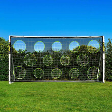 FORZA 12ft x 6ft Football Goal | All Weather uPVC Garden Goals with Quick and Easy Assembly - Optional Training Football, Target Sheet & Carry Bag (4.