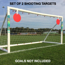 The Soccer Store Football Goal Shooting Target (Pack of 2) - Top Bins Training Equipment for Football Goals 24cm