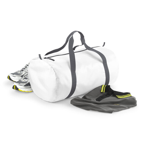 BagBase BagBase BG150 Packaway Barrel Bag - White 1