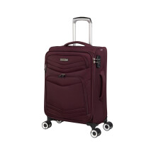 it luggage Intrepid 22" Softside Carry-on 8 Wheel Expandable Spinner with TSA Lock, Dark Red, 22", Intrepid 22" Softside Carry-on 8 Wheel Expandable
